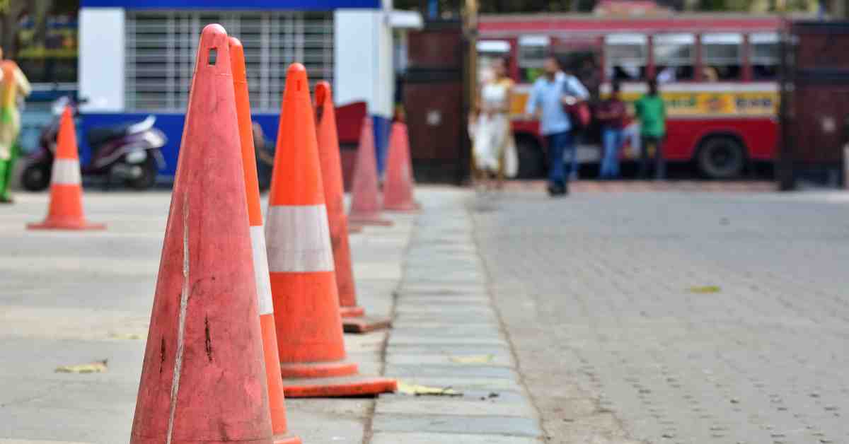 traffic cones in india