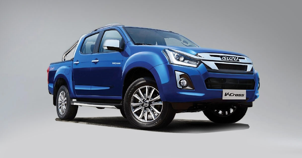 Isuzu D-Max V-Cross in Blue Color