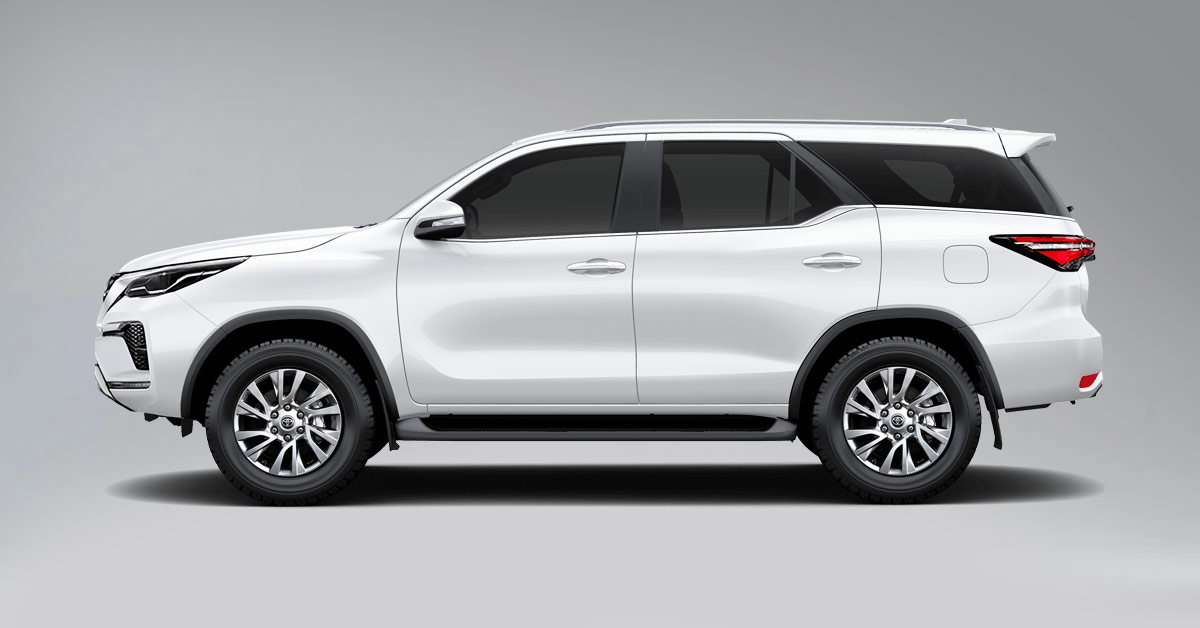 Toyota Fortuner In White Color