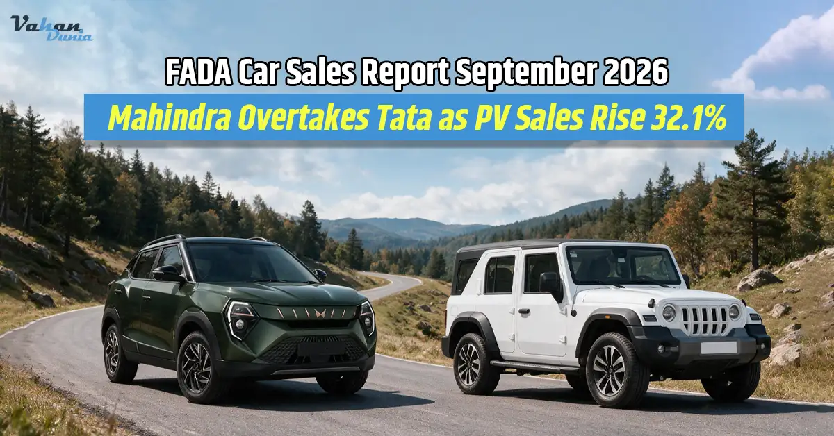 FADA Car Retail Sales September 2026