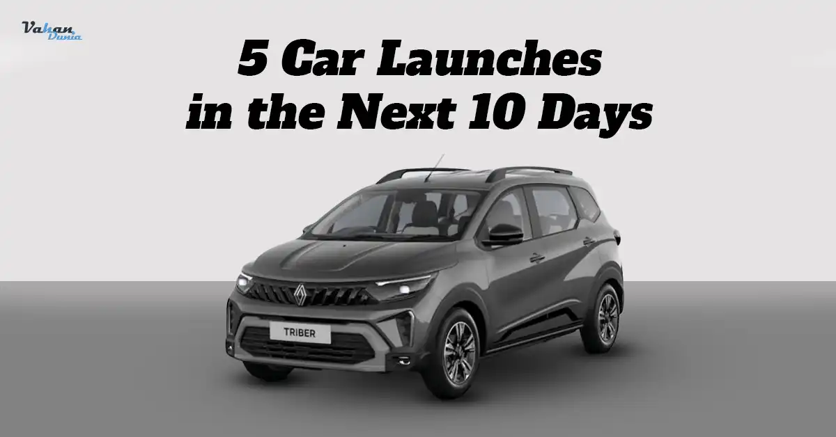 5 Car Launches in the Next 10 Days