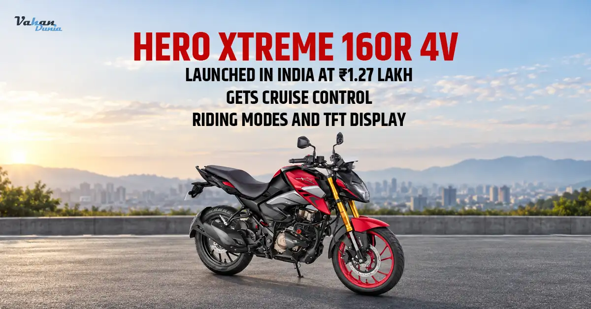 Hero Xtreme 160R 4V 2026 motorcycle with updated streetfighter styling