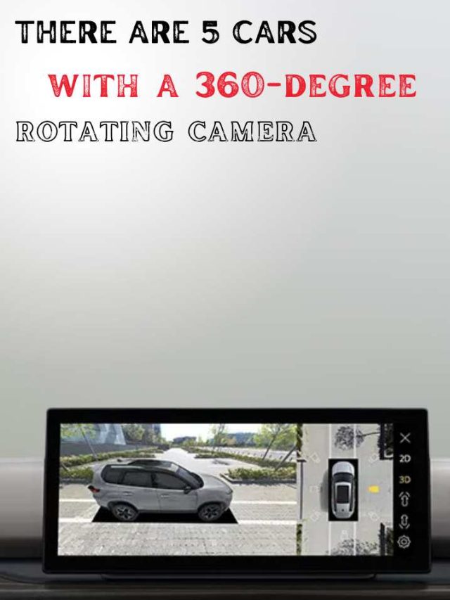 5 cars with a 360-degree rotating camera